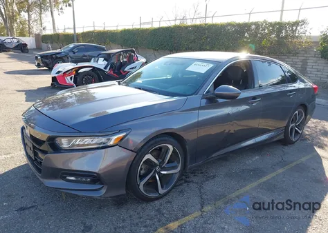 2019 Honda Accord Sport из США, поврежденный, VIN 1HGCV1F31KA092109